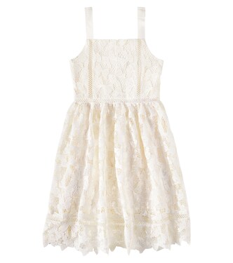 Bow lace dress | Self-Portrait Kids