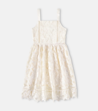 Bow lace dress | Self-Portrait Kids