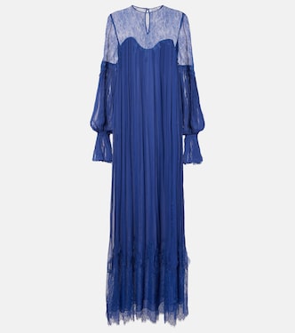 Renia chantilly lace gown | Costarellos