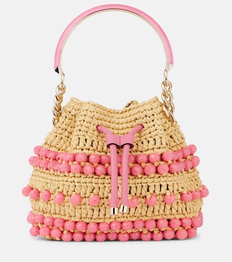 Bon Bon Small beaded bucket bag | Jimmy Choo