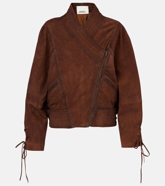 Edina asymmetric suede jacket | Isabel Marant