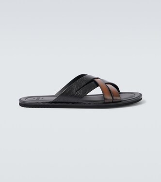 Sifnos Scritto leather sandals | Berluti