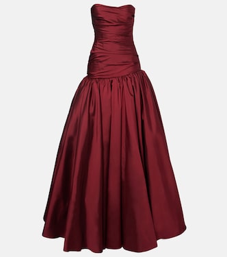 Draped off-shoulder corset gown | Marmar Halim