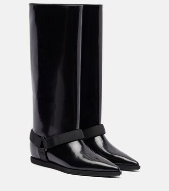 Leather knee-high boots | Sacai
