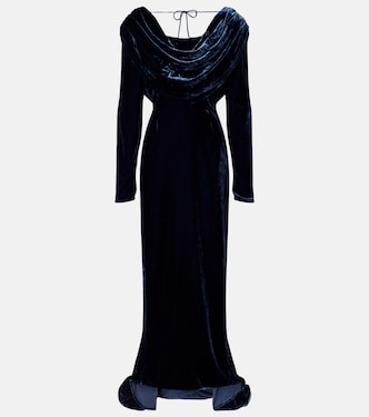 Robe longue Ivette en velours | Rotate