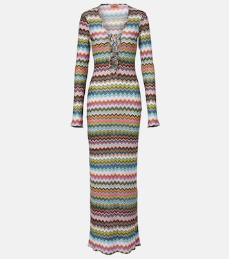 Abito lungo Zig Zag con lamé | Missoni
