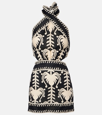 Cutout printed minidress | Johanna Ortiz