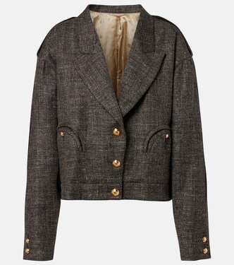 Gloriana Charlotte wool and linen-blend tweed jacket | Blazé Milano