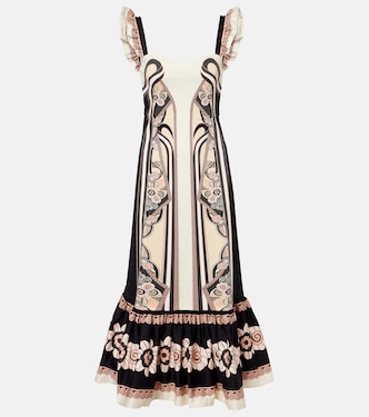 Midikleid Gingerbread aus einem Baumwollgemisch | La DoubleJ