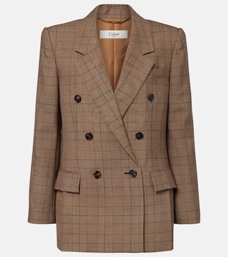 Checked wool blazer | Chloé