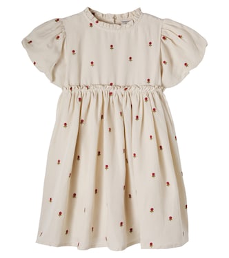 Camilla embroidered ruffled dress | Donsje