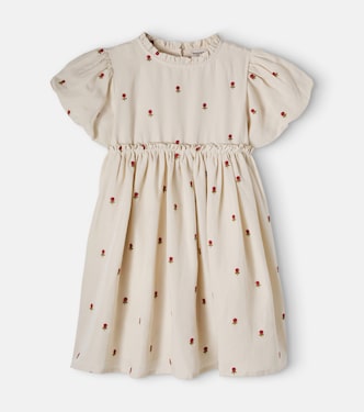 Camilla embroidered ruffled dress | Donsje