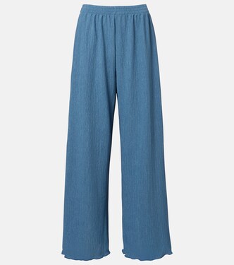 Mika seersucker wide-leg pants | Jade Swim