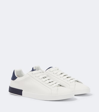 Baskets en cuir à logo | Dolce&Gabbana