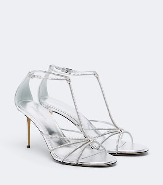 Daisy embellished leather sandals | Mach & Mach