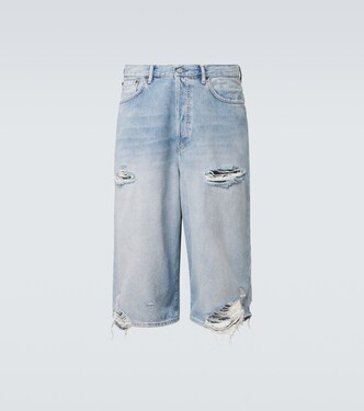 做旧牛仔百慕大短裤 | Acne Studios