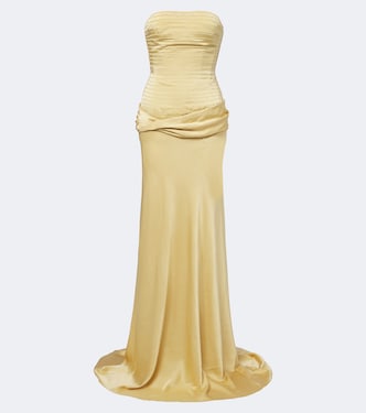 Satin corset gown | Marmar Halim