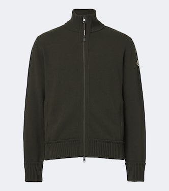 Wool and cashmere zip-up cardigan | Moncler
