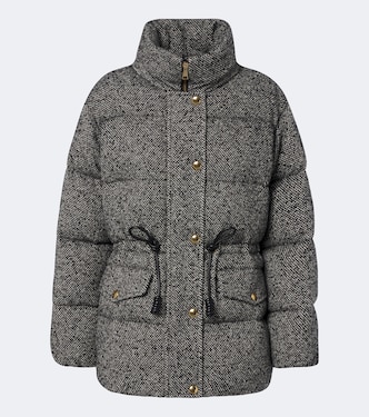Wool-blend tweed down jacket | Moncler