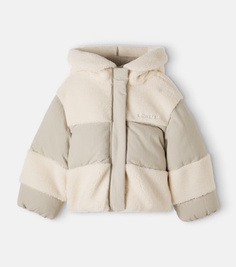 Damian teddy-trimmed puffer jacket | Donsje
