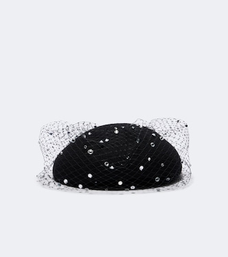 Voilette embellished hat | Jennifer Behr