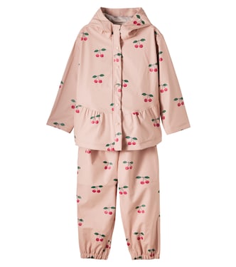 Faire printed hooded jacket and pants set | Konges Sløjd