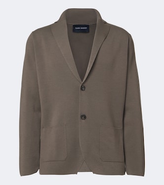 Knitted wool blazer | Thom Sweeney