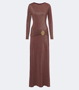 Eres gathered jersey lamé maxi dress | Cala de la Cruz
