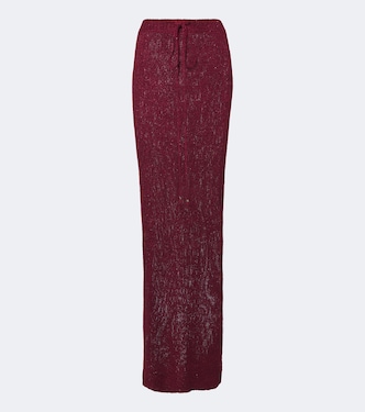 Alma sequined knitted maxi skirt | Bananhot