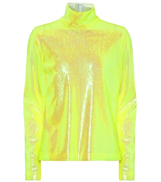 Sequined high-neck top | MM6 Maison Margiela