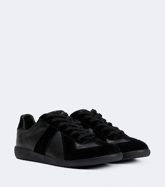 Replica leather and suede sneakers | Maison Margiela