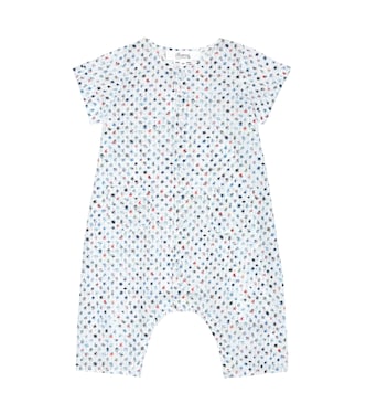 Baby Ninoli printed cotton playsuit | Bonpoint