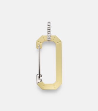 Einzelner Ohrring Chiara Big aus 18kt Weißgold mit Diamanten | Eéra