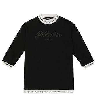 Logo cotton sweatshirt | Balmain Kids