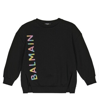 Sweat-shirt en coton à logo | Balmain Kids