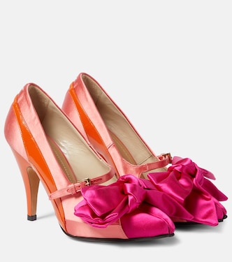Tabi Monster satin bow 110 pumps | Maison Margiela