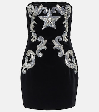 Embellished velvet minidress | Balmain