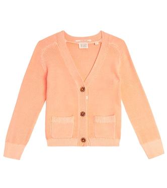 Waffle-knit cotton sweater | Scotch & Soda Kids