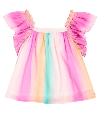 Ruffled cotton top  | Chloé Kids