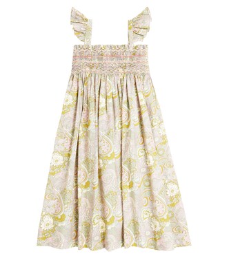 Frances printed smoked cotton dress | Bonpoint