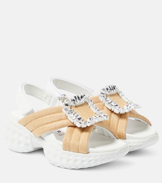 Plateausandalen Viv' Run Light Strass Buckle | Roger Vivier
