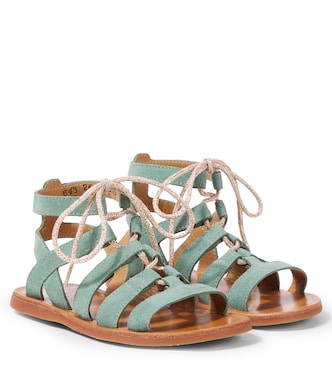 Plagette Guily suede sandals | Pom d'Api