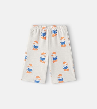 Baby printed cotton-blend straight pants | Tinycottons