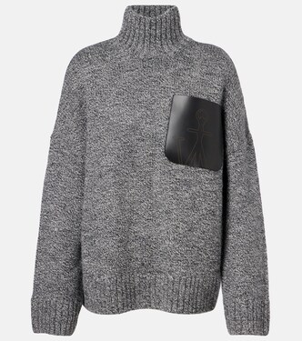 Pull à col roulé en laine et alpaga mélangés | JW Anderson