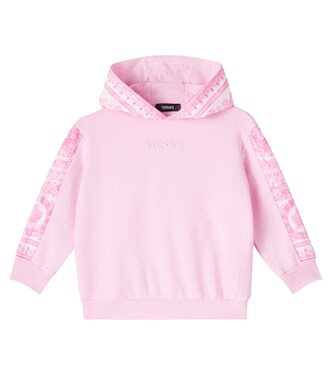 Barocco cotton fleece hoodie | Versace Kids