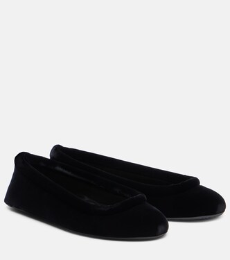 Velvet ballet flats | Alaïa