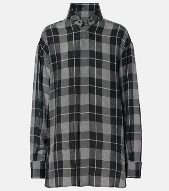 Checked twill shirt | Phoebe Philo