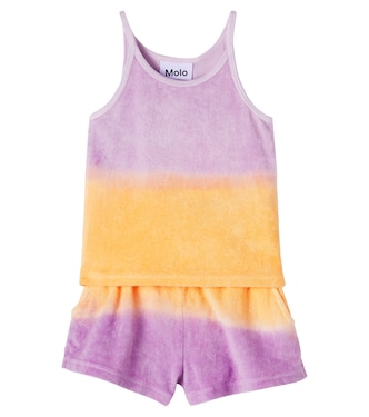 Cotton terry top and shorts set | Molo