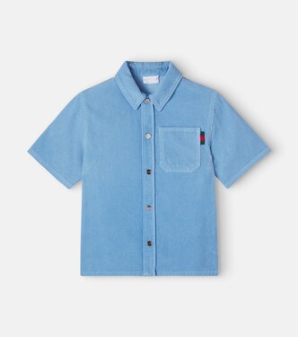 Hemd Web Stripe aus Baumwoll-Cord | Gucci Kids