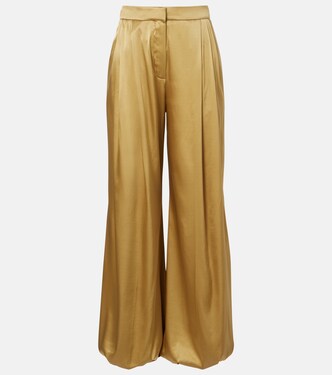 Silk-blend satin wide-leg pants | Nina Ricci